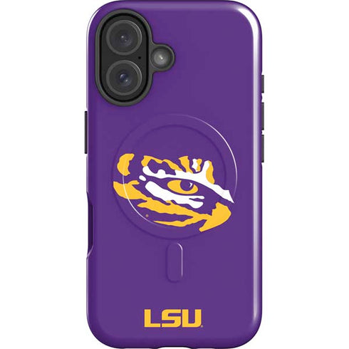 LSU Tiger Eye Logo iPhone 16 Plus Magsafe Impact Case